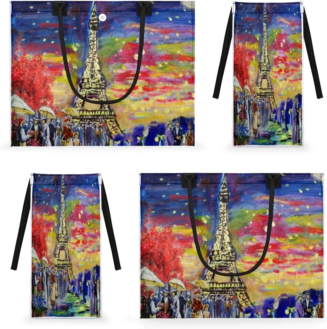 QsirBC Fruits Design Pattern Tote Bag for Women Shoulder Bags with Pockets Handbags Purses Large Totes