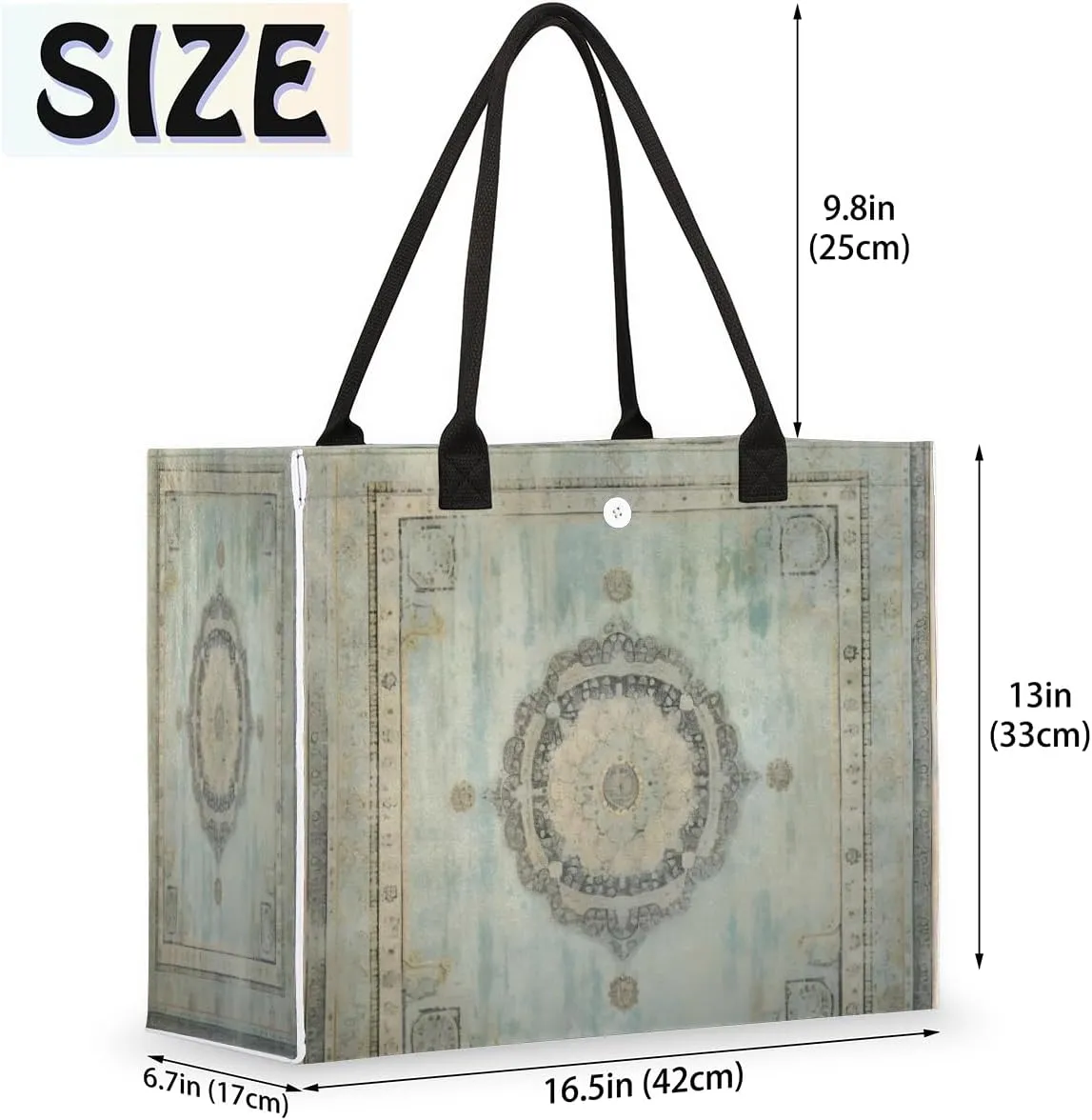 QsirBC Fruits Lemon Style Tote Bag for Women Shoulder Bags with Pockets Handbags Purses Large Totes