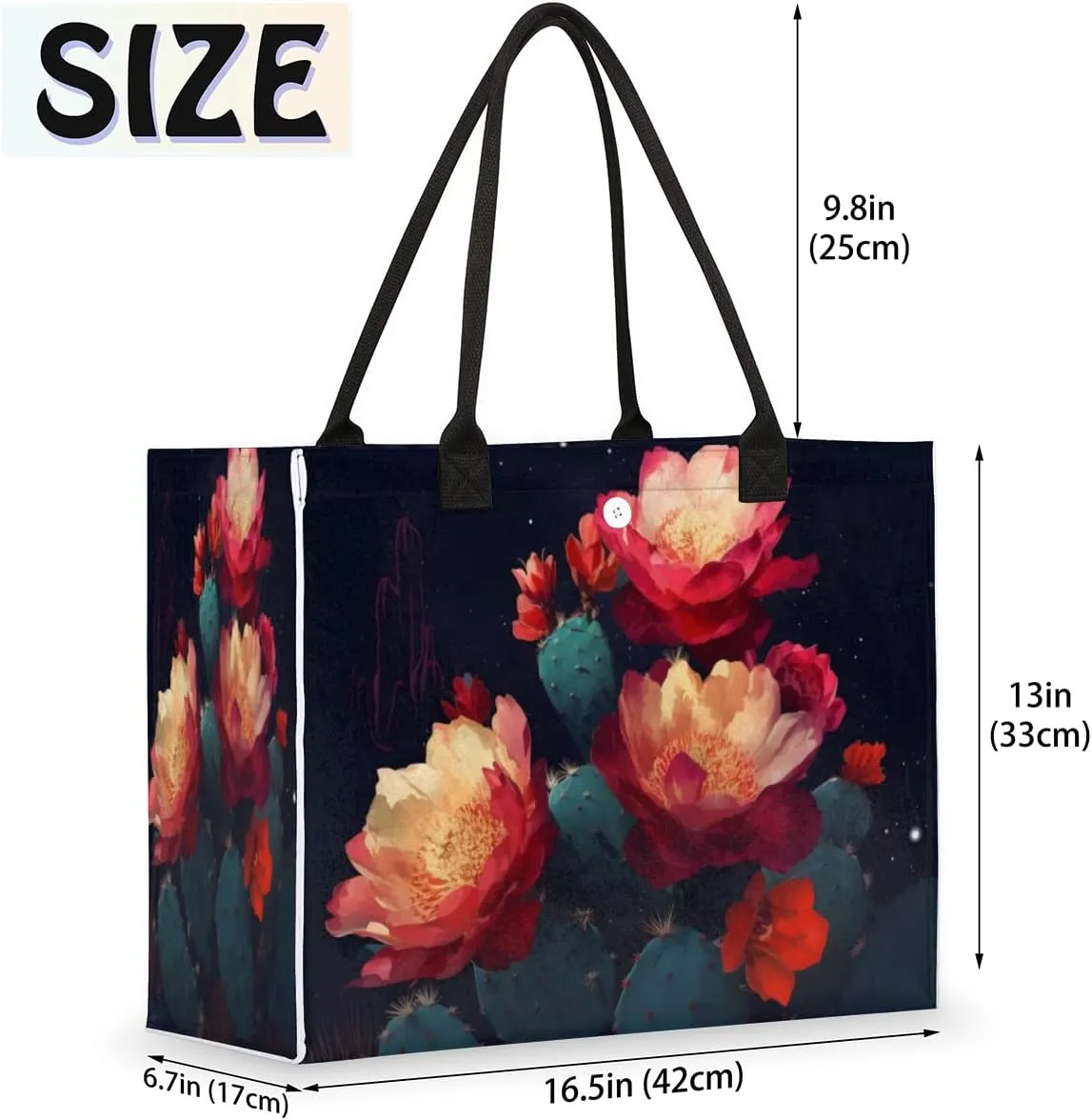 QsirBC Fun Abstractions Style Tote Bag for Women Shoulder Bags with Pockets Handbags Purses Large Totes