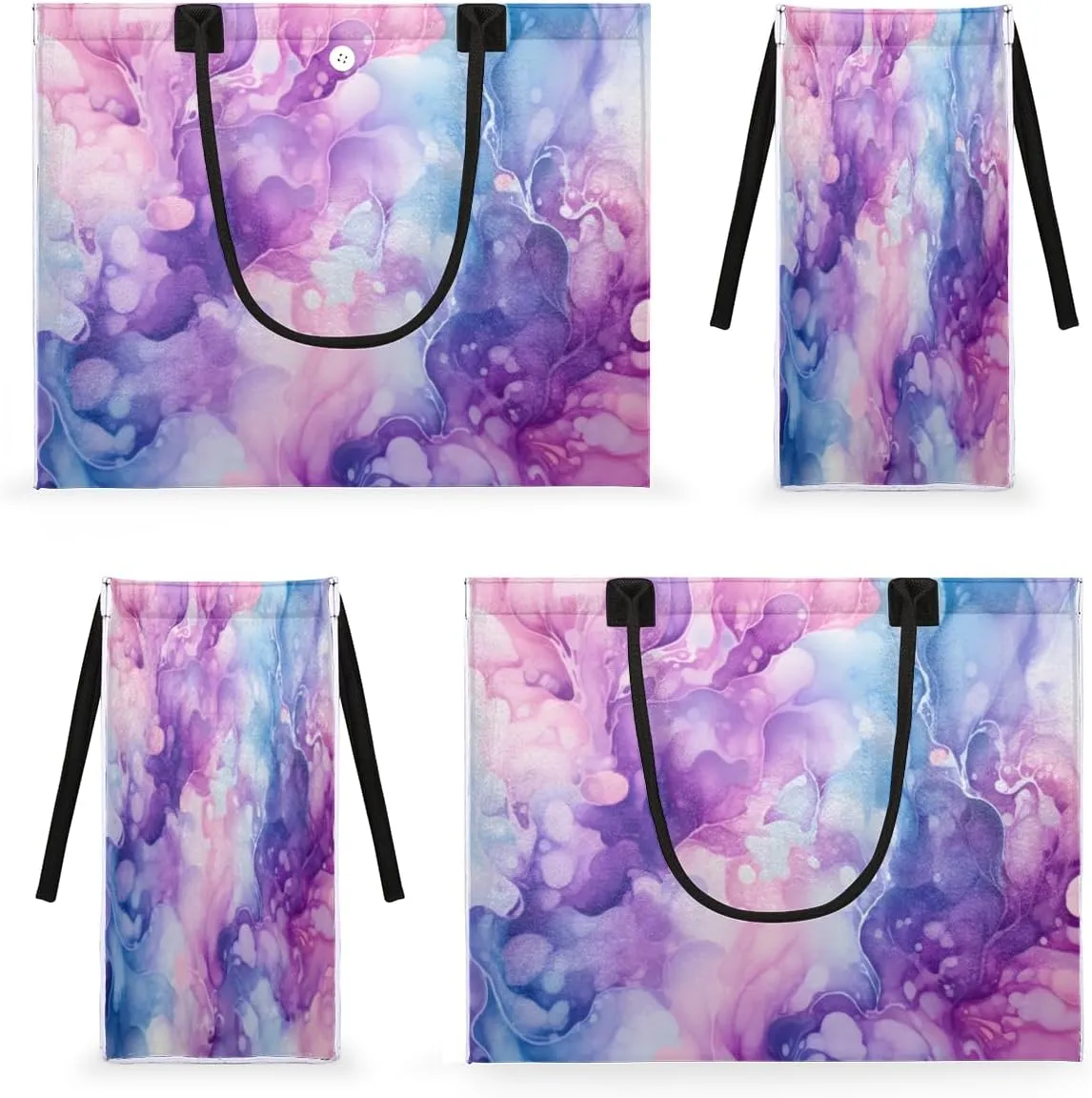 QsirBC Funny Abstraction Pattern Tote Bag for Women Shoulder Bags with Pockets Handbags Purses Large Totes