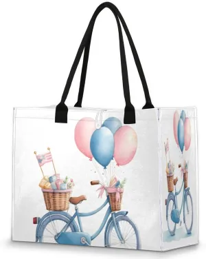 QsirBC Geometrical Design Tote Bag for Women Shoulder Bags with Pockets Handbags Purses Large Totes