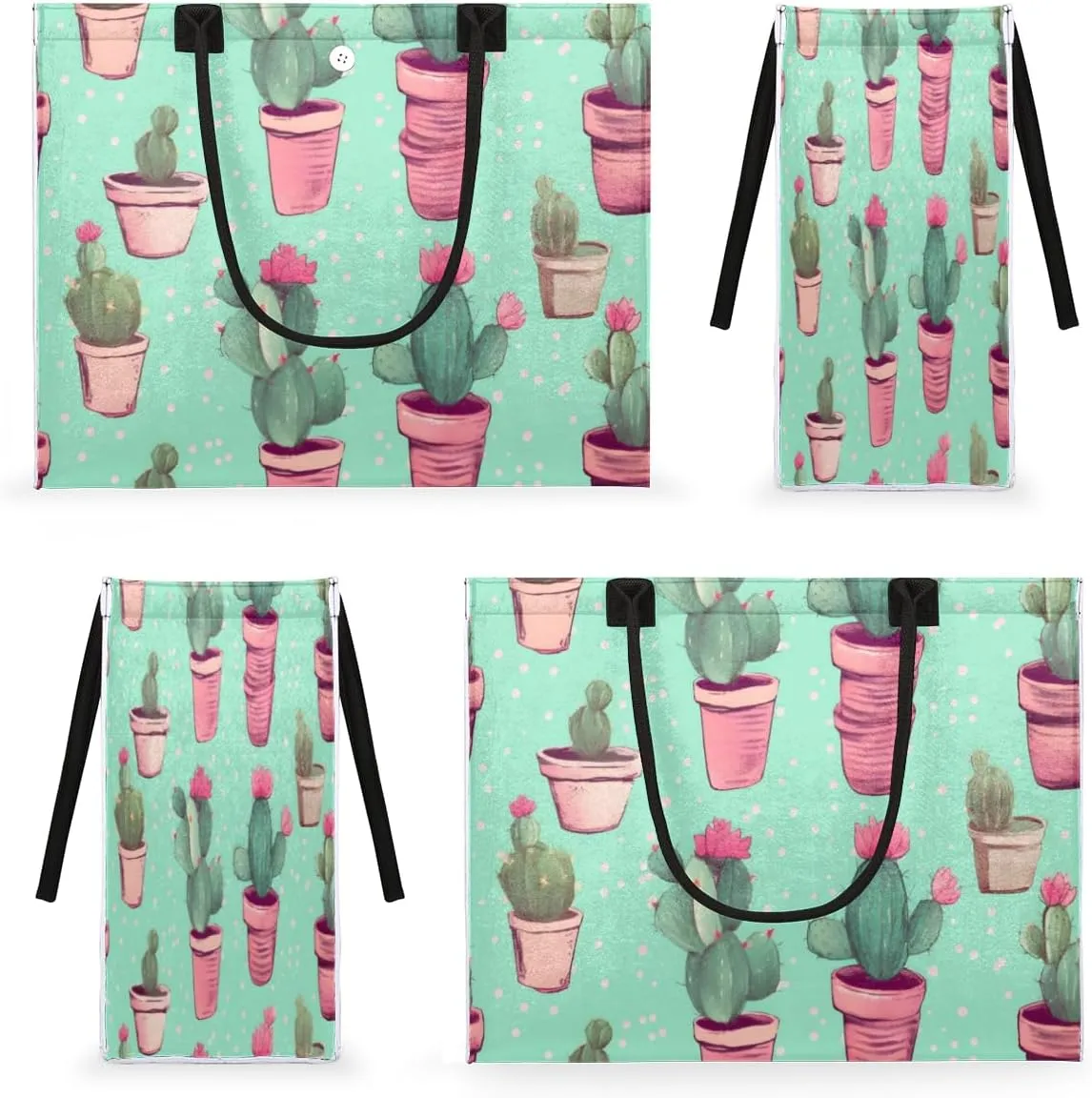 QsirBC Interesting Abstractions Decor Tote Bag for Women Shoulder Bags with Pockets Handbags Purses Large Totes