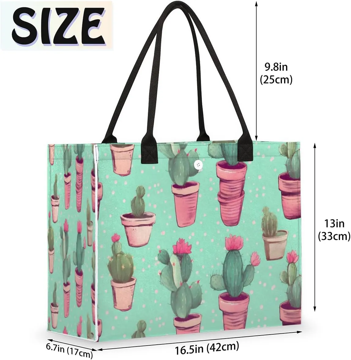 QsirBC Interesting Abstractions Decor Tote Bag for Women Shoulder Bags with Pockets Handbags Purses Large Totes
