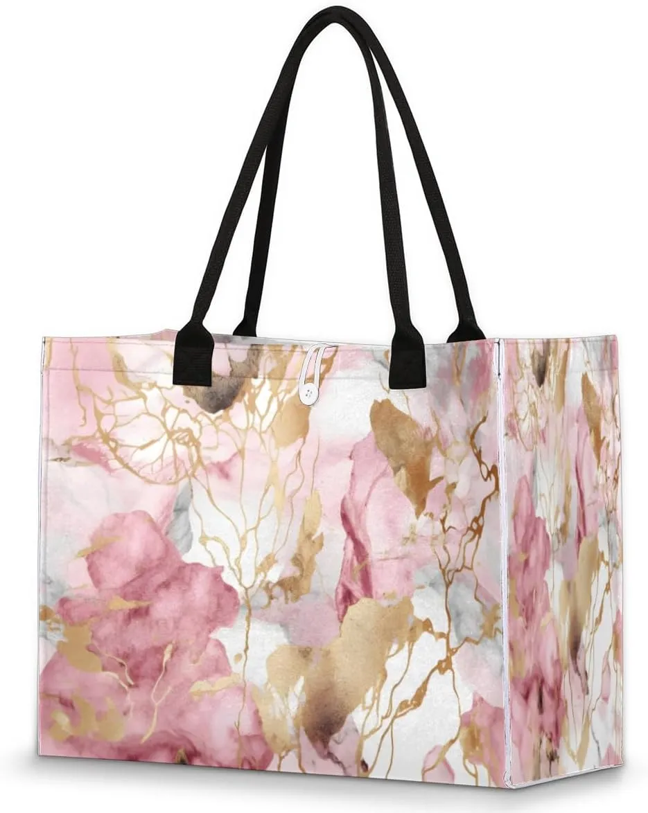 QsirBC Maple Leaf Plant Tote Bag for Women Shoulder Bags with Pockets Handbags Purses Large Totes