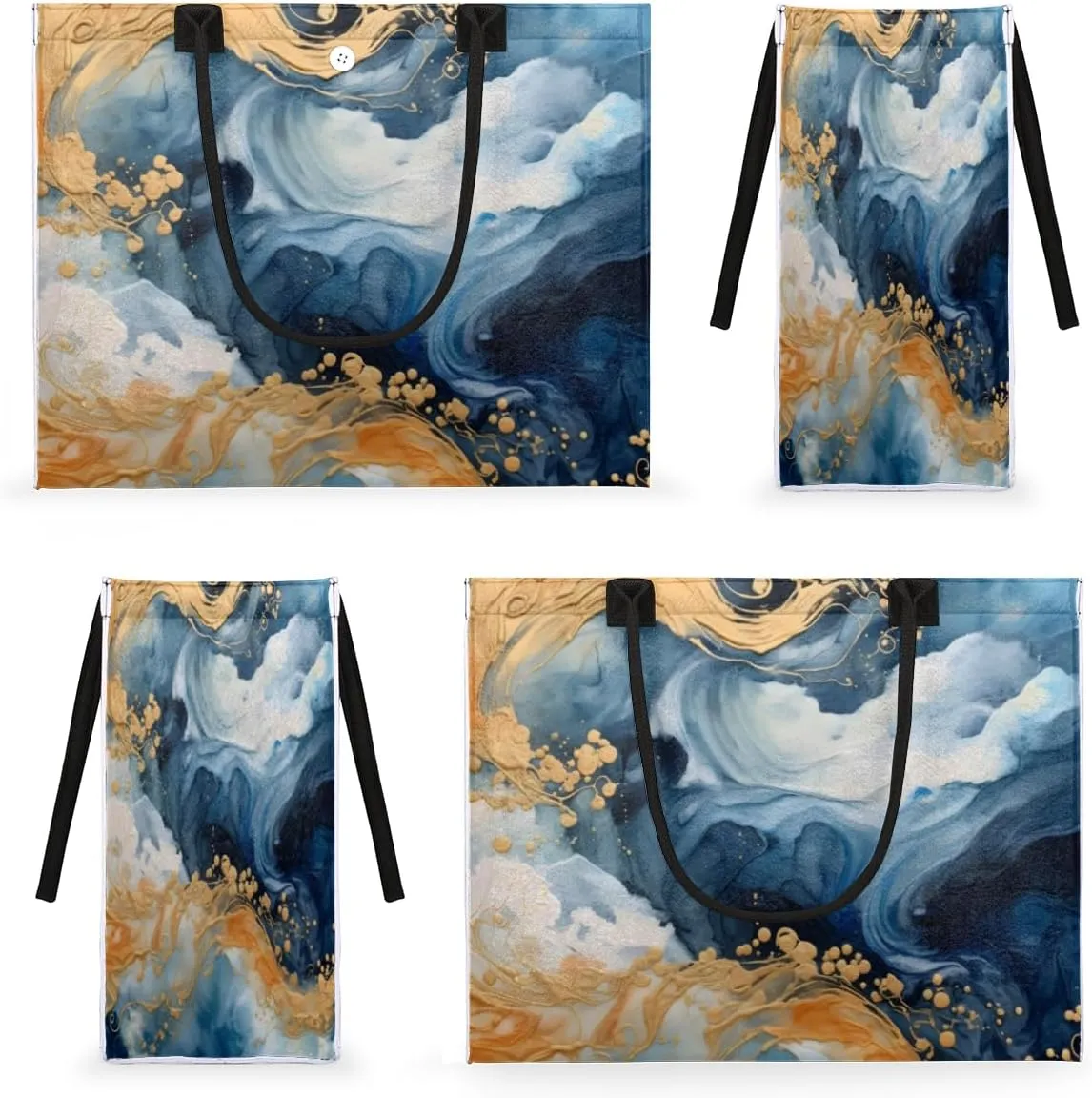 QsirBC Marbles Classic Pattern Tote Bag for Women Shoulder Bags with Pockets Handbags Purses Large Totes