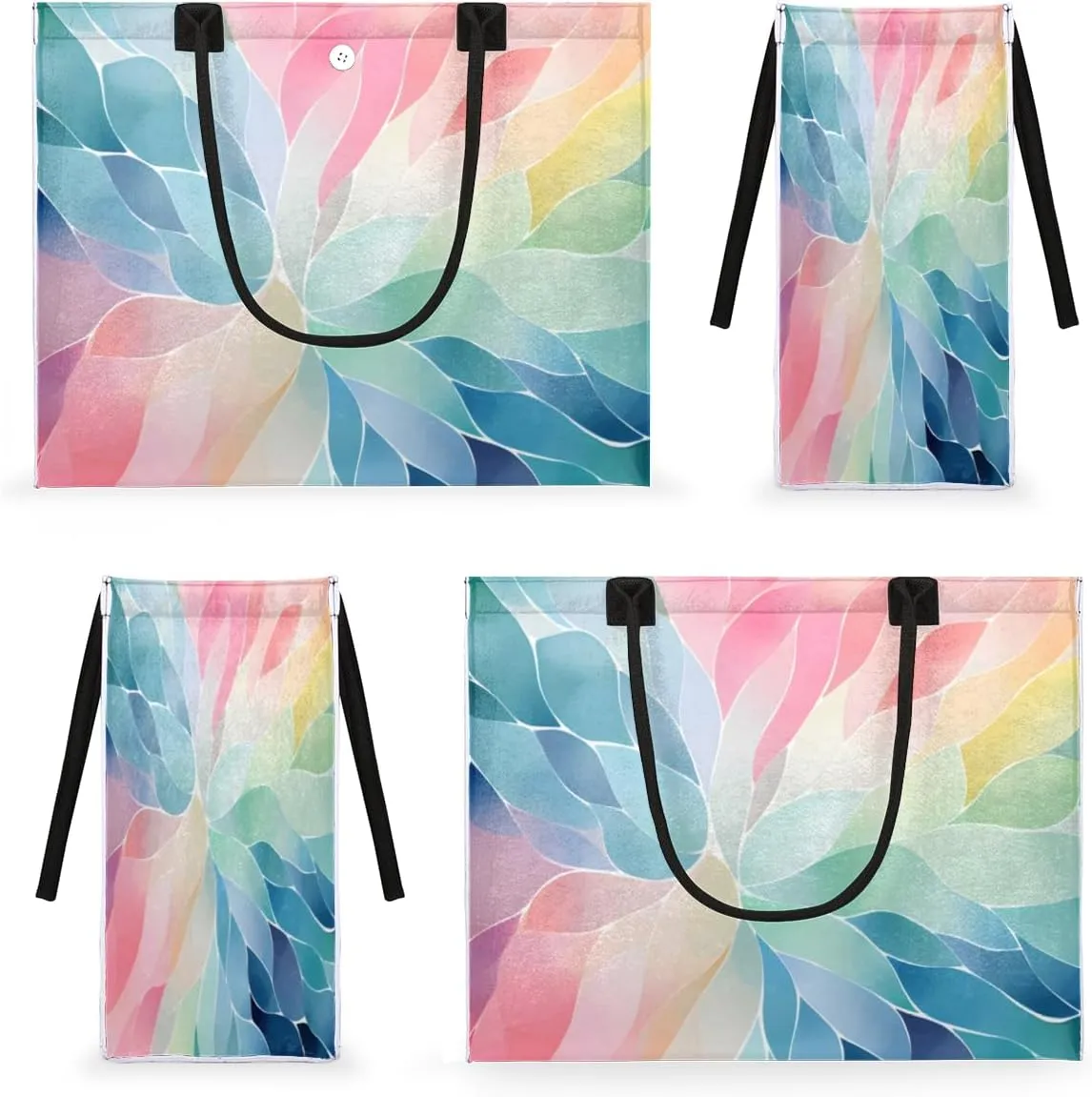 QsirBC Modern Abstraction Style Tote Bag for Women Shoulder Bags with Pockets Handbags Purses Large Totes