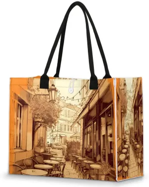 QsirBC Modern Abstraction Style Tote Bag for Women Shoulder Bags with Pockets Handbags Purses Large Totes