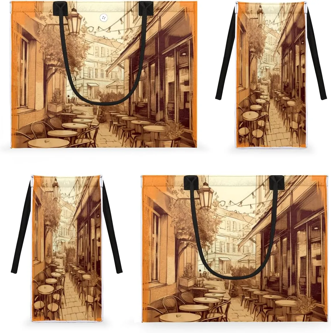 QsirBC Modern Abstraction Style Tote Bag for Women Shoulder Bags with Pockets Handbags Purses Large Totes