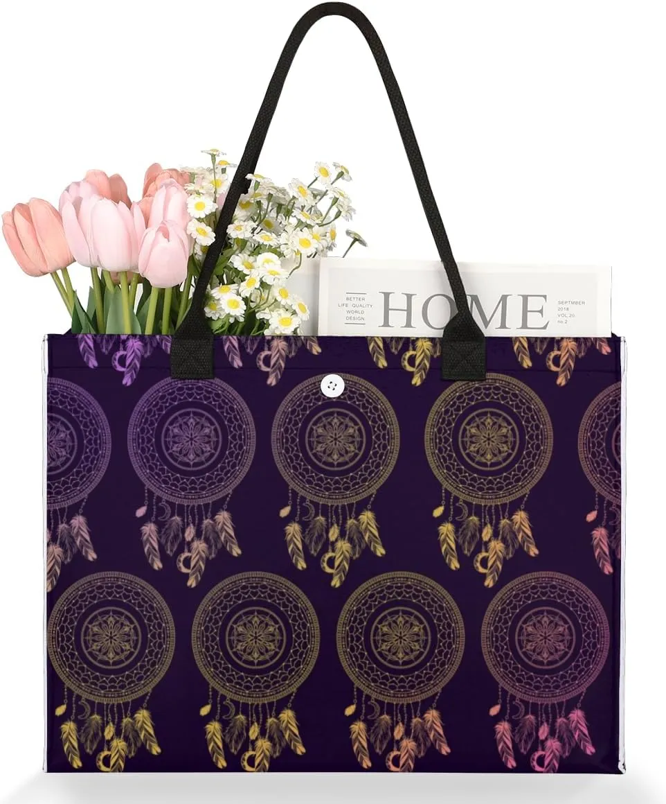 QsirBC Peaches Fruit Design Tote Bag for Women Shoulder Bags with Pockets Handbags Purses Large Totes