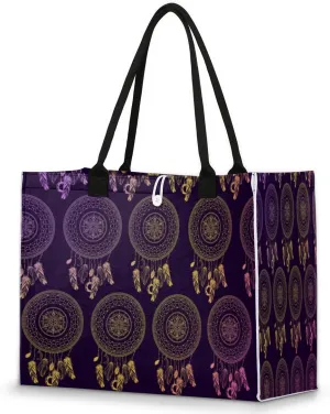 QsirBC Peaches Fruit Design Tote Bag for Women Shoulder Bags with Pockets Handbags Purses Large Totes