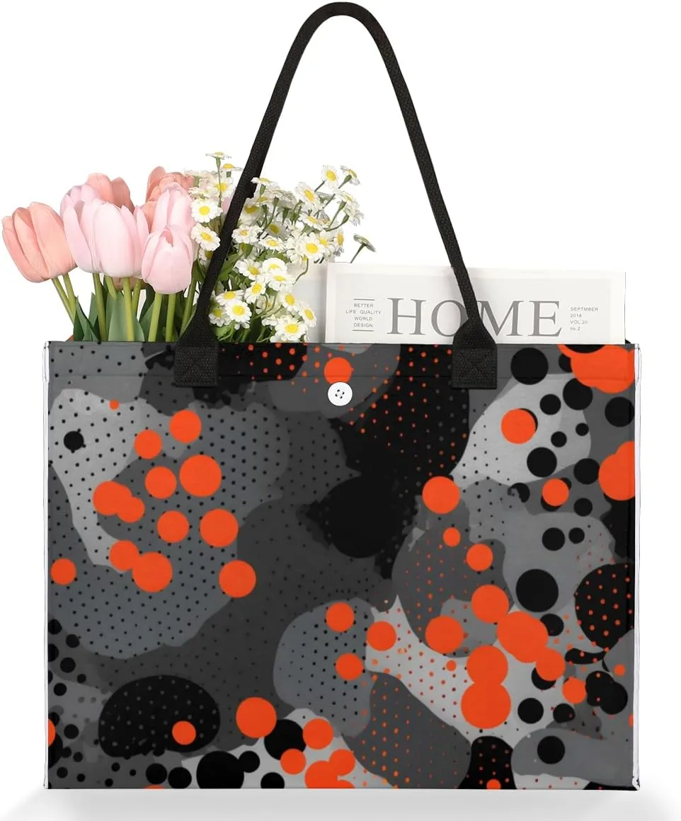 QsirBC Trees Design Decor Tote Bag for Women Shoulder Bags with Pockets Handbags Purses Large Totes