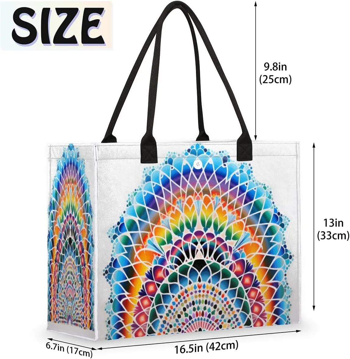 QsirBC Trees Design Decor Tote Bag for Women Shoulder Bags with Pockets Handbags Purses Large Totes