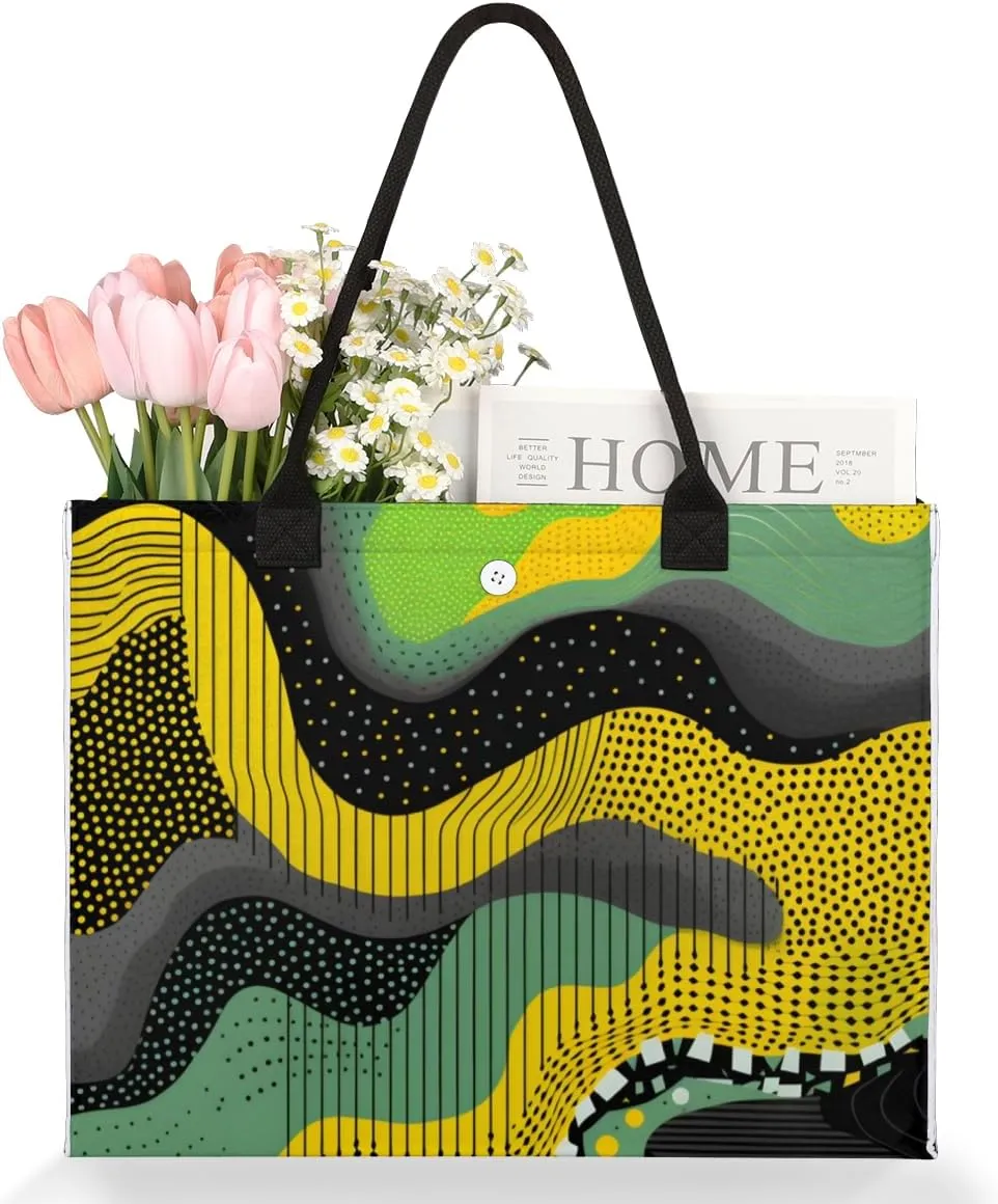 QsirBC Turtle Sea Decor Tote Bag for Women Shoulder Bags with Pockets Handbags Purses Large Totes