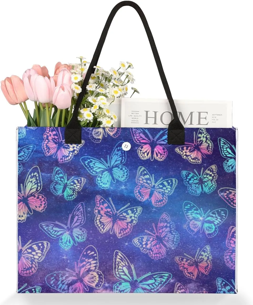 QsirBC Turtle Sea Decor Tote Bag for Women Shoulder Bags with Pockets Handbags Purses Large Totes