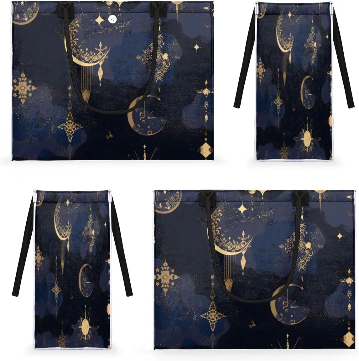 QsirBC Universe Funny Decor Tote Bag for Women Shoulder Bags with Pockets Handbags Purses Large Totes