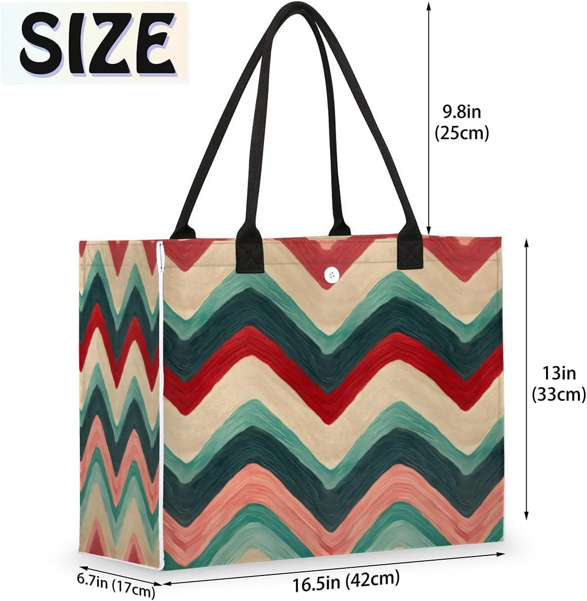 QsirBC Watermelon Plants Pattern Tote Bag for Women Shoulder Bags with Pockets Handbags Purses Large Totes