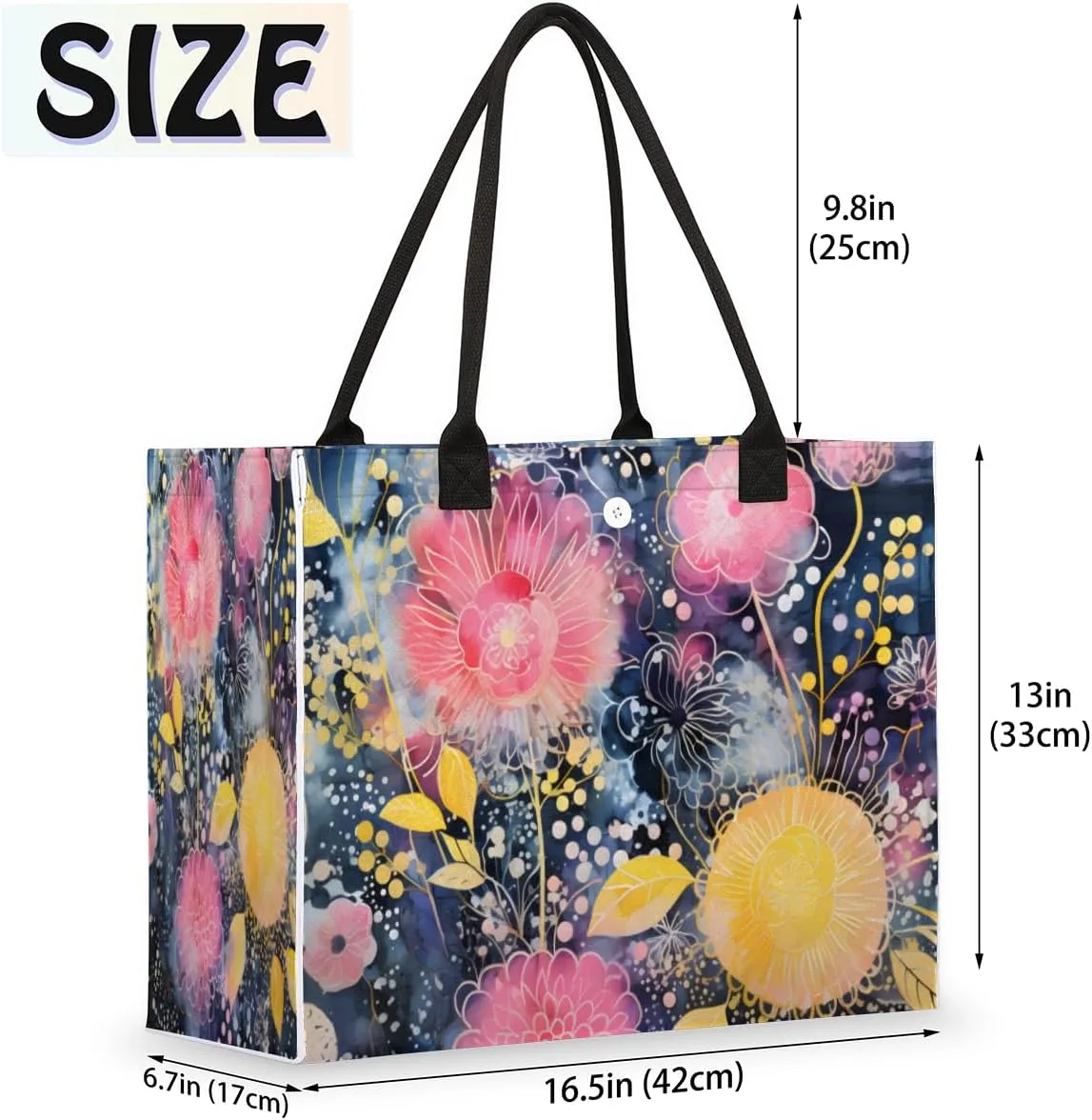 QsirBC Watermelon Plants Pattern Tote Bag for Women Shoulder Bags with Pockets Handbags Purses Large Totes