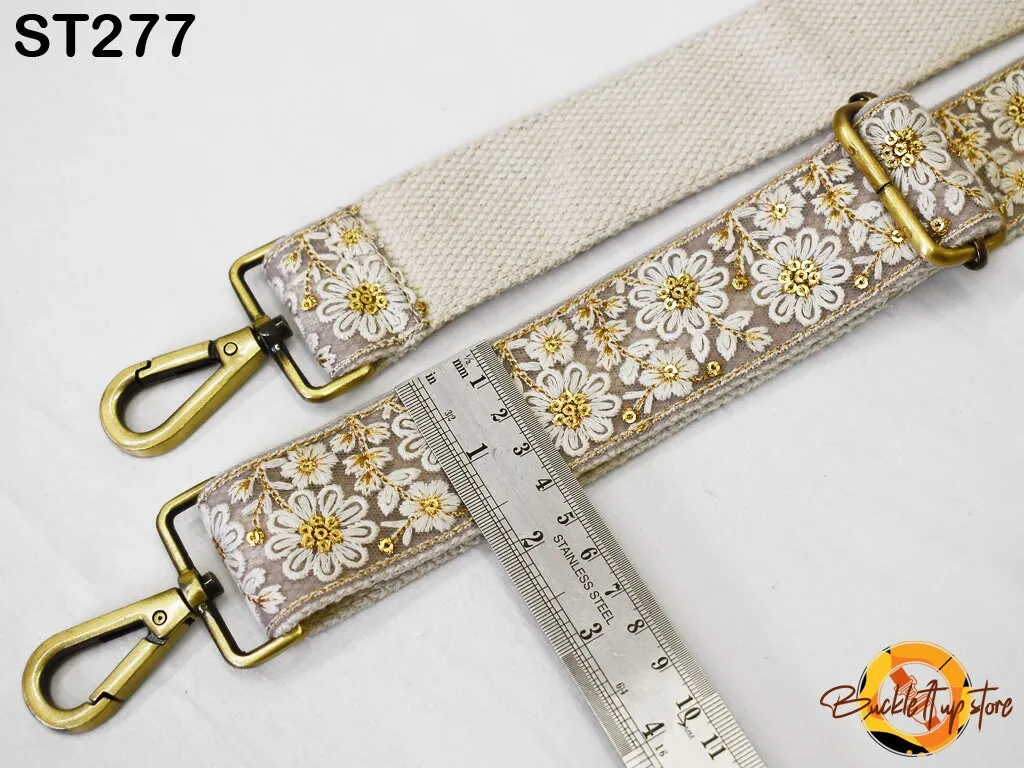 Replacement Shoulder Tote Bags Strap for Purses Messenger Bag Crossbody Straps Gift for Sister Embroidered Boho Camera Strap Handbag Strap