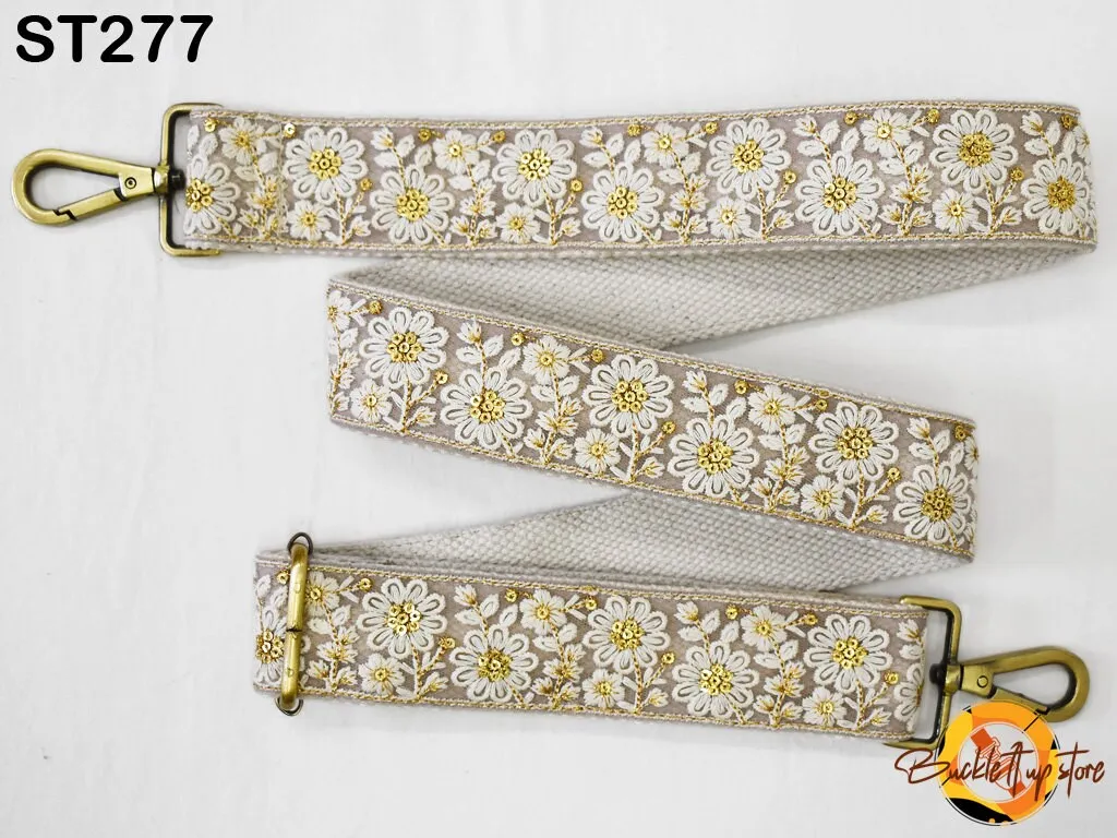 Replacement Shoulder Tote Bags Strap for Purses Messenger Bag Crossbody Straps Gift for Sister Embroidered Boho Camera Strap Handbag Strap