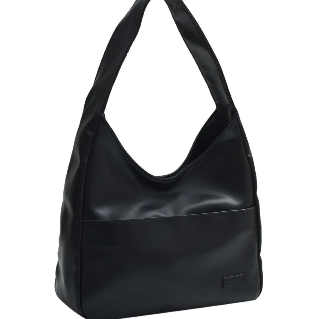 Retro Simple Bucket Bag soft PU Leather