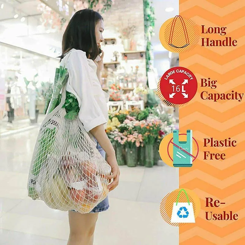 Reusable String Shopping Bag 1PC 12Colours