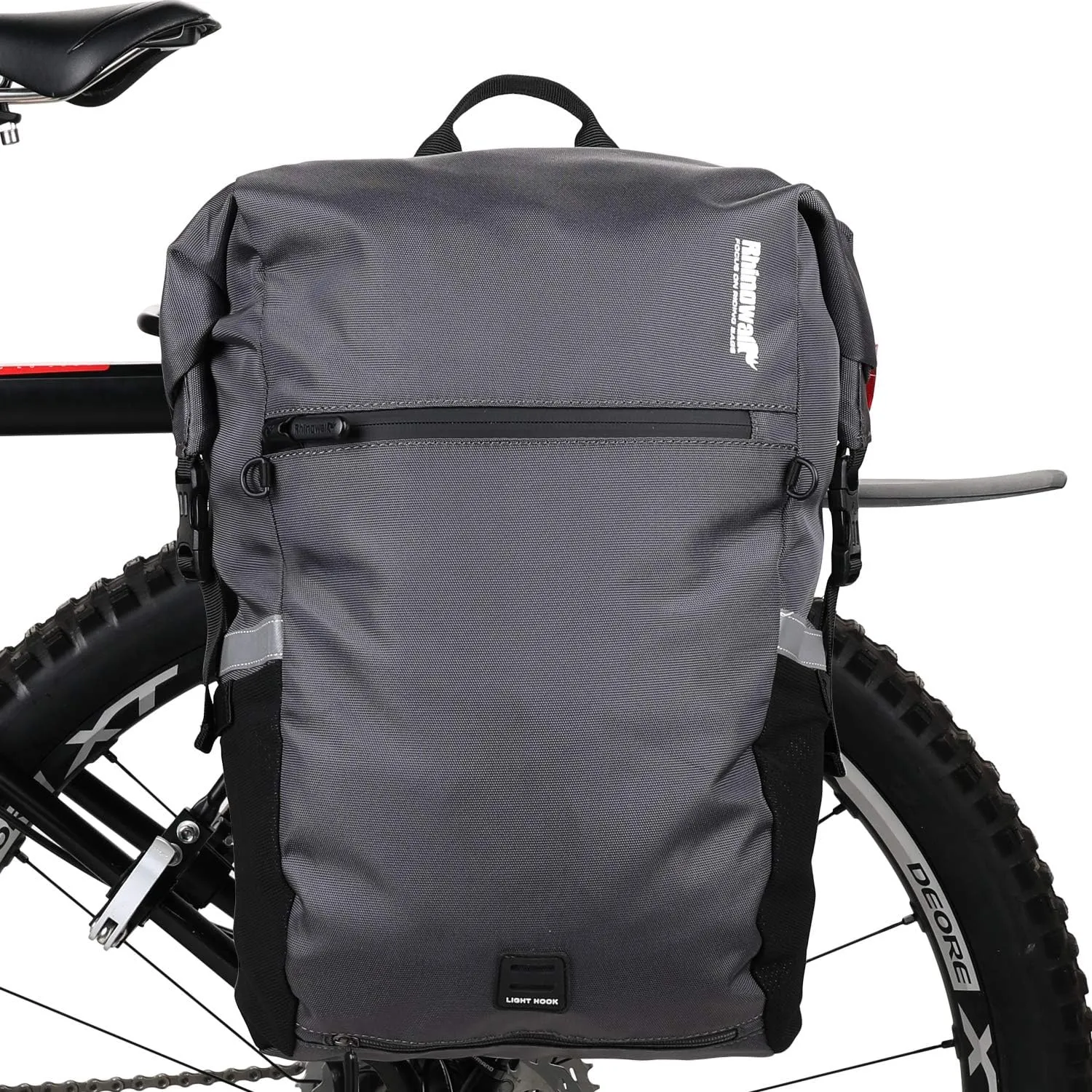 Rhinowalk Bike Bag Waterproof Pannier Backpack Convertible - 2 in 1 Bicycle Saddle Bag Shoulder Bag Laptop Pannier Professional Cycling Accessories