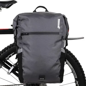 Rhinowalk Bike Bag Waterproof Pannier Backpack Convertible - 2 in 1 Bicycle Saddle Bag Shoulder Bag Laptop Pannier Professional Cycling Accessories