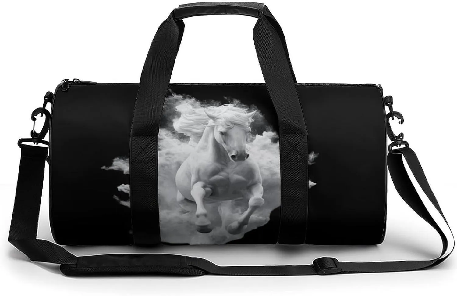 Running Horse Novelty Large Duffel Bag Lightweight Gym Bag Travel Tote Bags