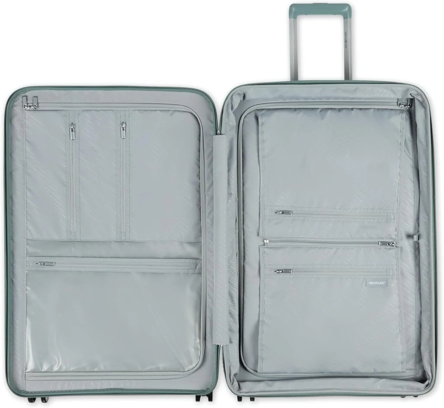 Samsonite Elevation Plus - Large Hardside Luggage - Scratch Resistant Polypropylene Shell, RightHeight™ Adjustable Handle, Integrated AirTag Holder, TSA Lock, WetPak™ Compartment - Cypress Green