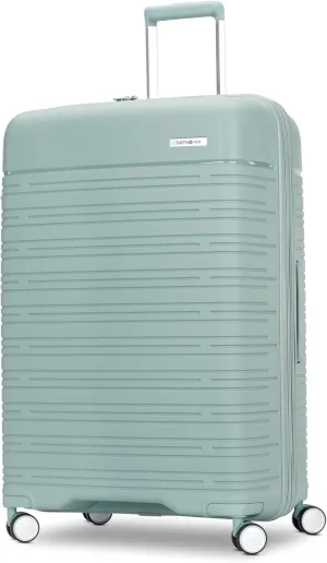 Samsonite Elevation Plus - Large Hardside Luggage - Scratch Resistant Polypropylene Shell, RightHeight™ Adjustable Handle, Integrated AirTag Holder, TSA Lock, WetPak™ Compartment - Cypress Green