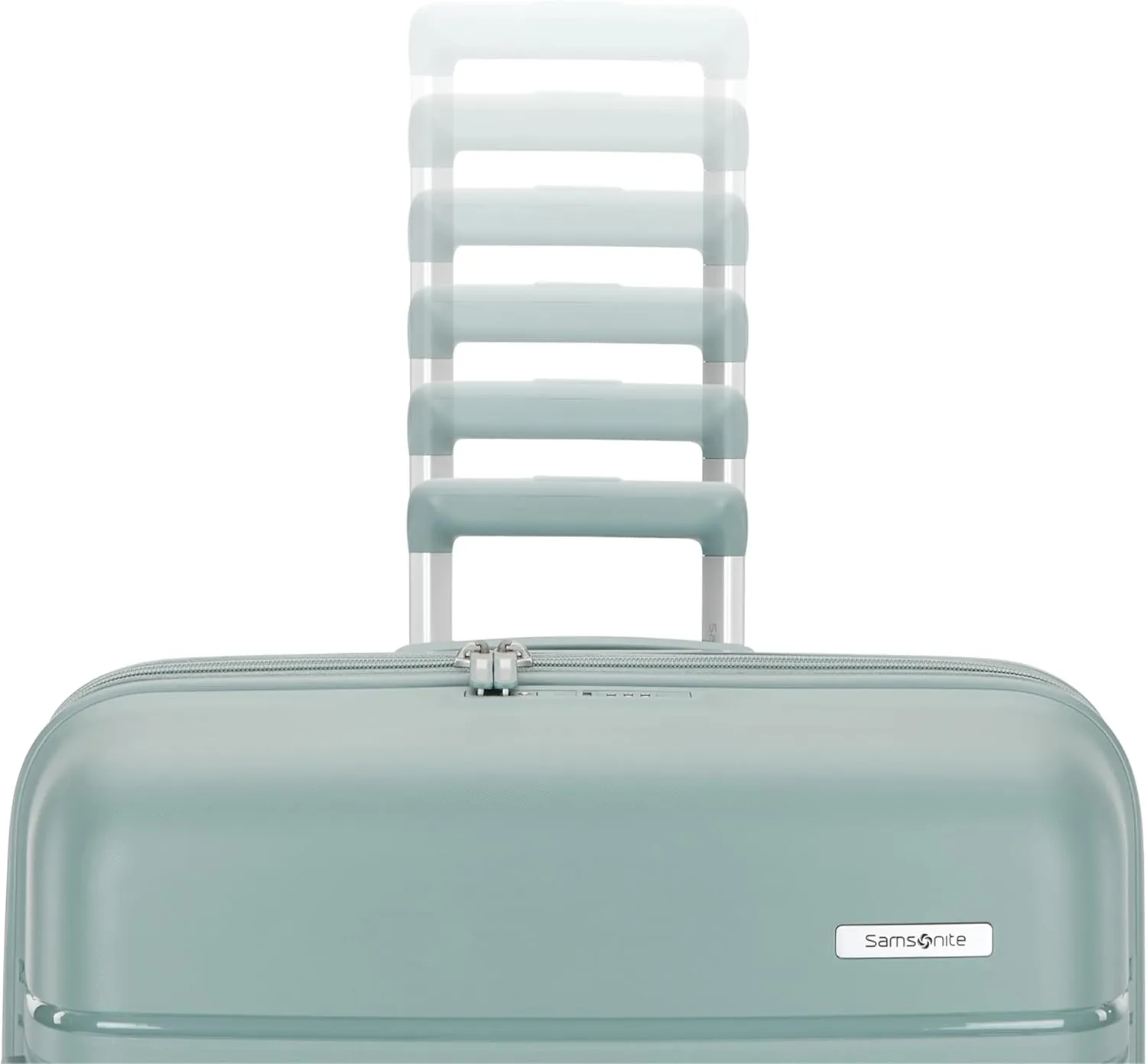 Samsonite Elevation Plus - Large Hardside Luggage - Scratch Resistant Polypropylene Shell, RightHeight™ Adjustable Handle, Integrated AirTag Holder, TSA Lock, WetPak™ Compartment - Cypress Green