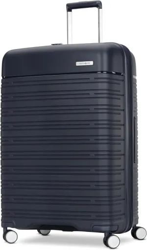 Samsonite Elevation Plus - Large Hardside Luggage - Scratch Resistant Polypropylene Shell, RightHeight™ Adjustable Handle, Integrated AirTag Holder, TSA Lock, WetPak™ Compartment - Midnight Blue