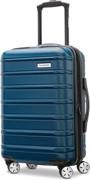 Samsonite Omni 2 Carry-On Hardside Luggage with 360° Spinner Wheels - Scratch Resistant Hardshell - TSA, Airline-Approved - Expandable Polycarbonate Shell for Lightweight Travel - Lagoon Blue