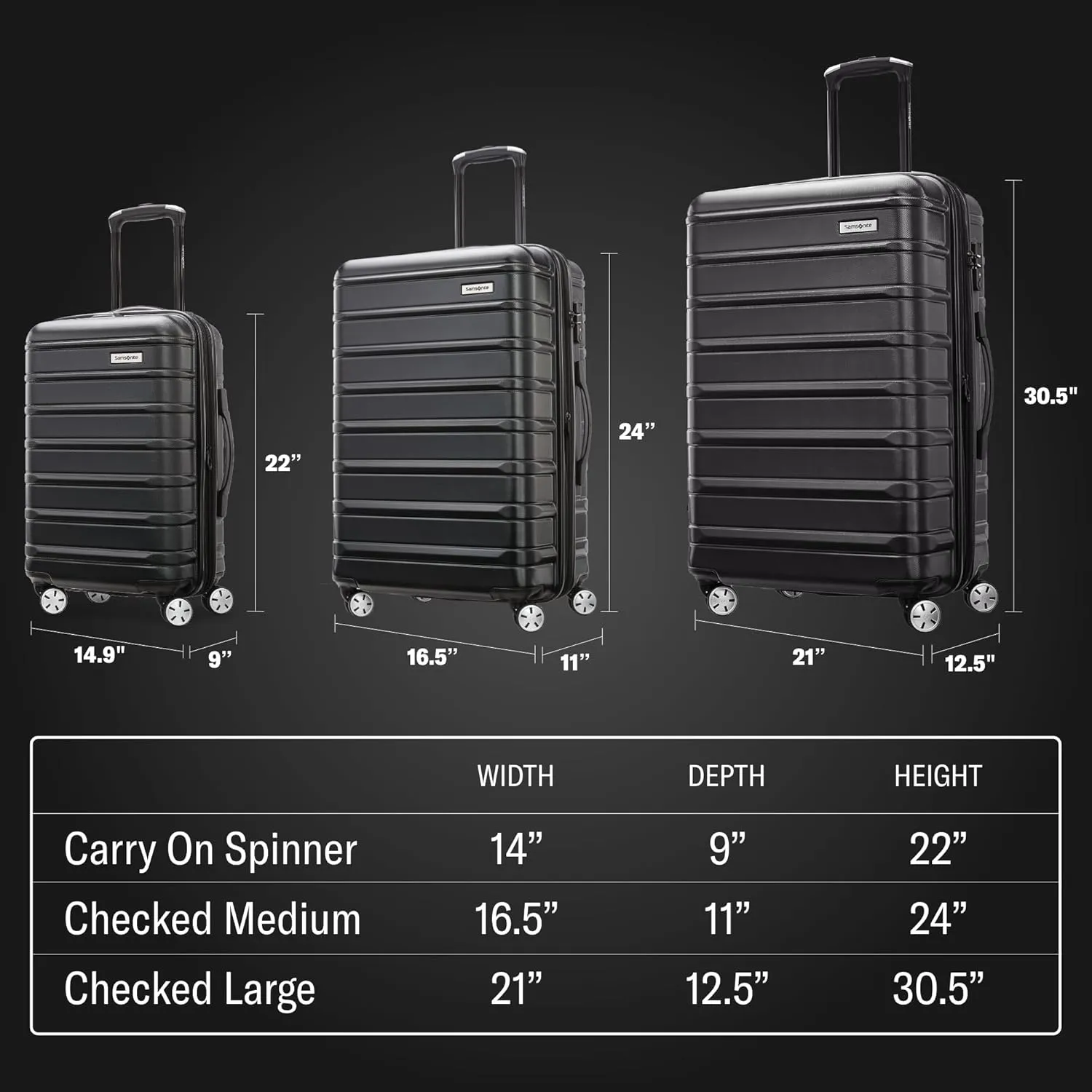 Samsonite Omni 2 Carry-On Hardside Luggage with 360° Spinner Wheels - Scratch Resistant Hardshell - TSA, Airline-Approved - Expandable Polycarbonate Shell for Lightweight Travel - Lagoon Blue