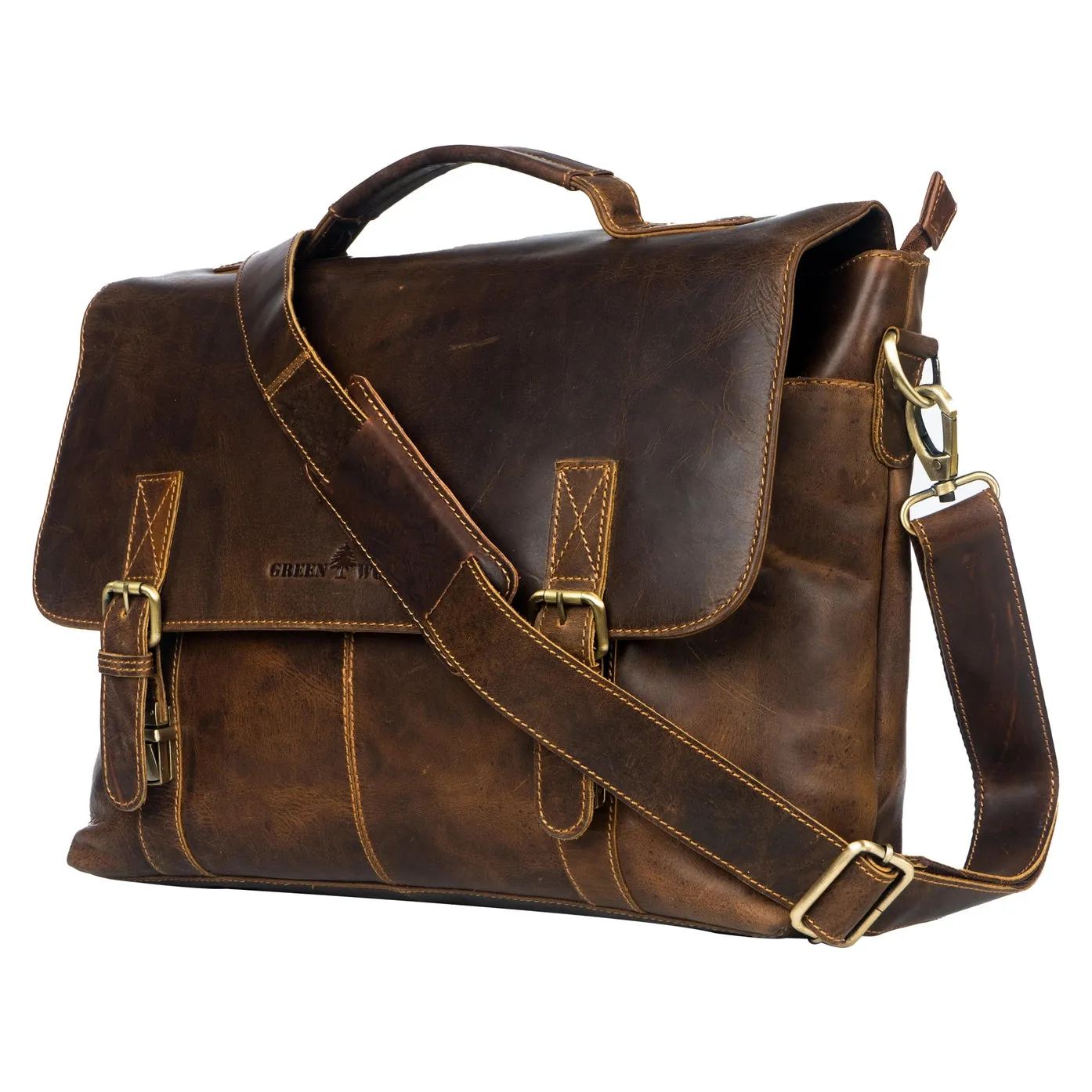 Sandal Leather 16" Laptop Bag