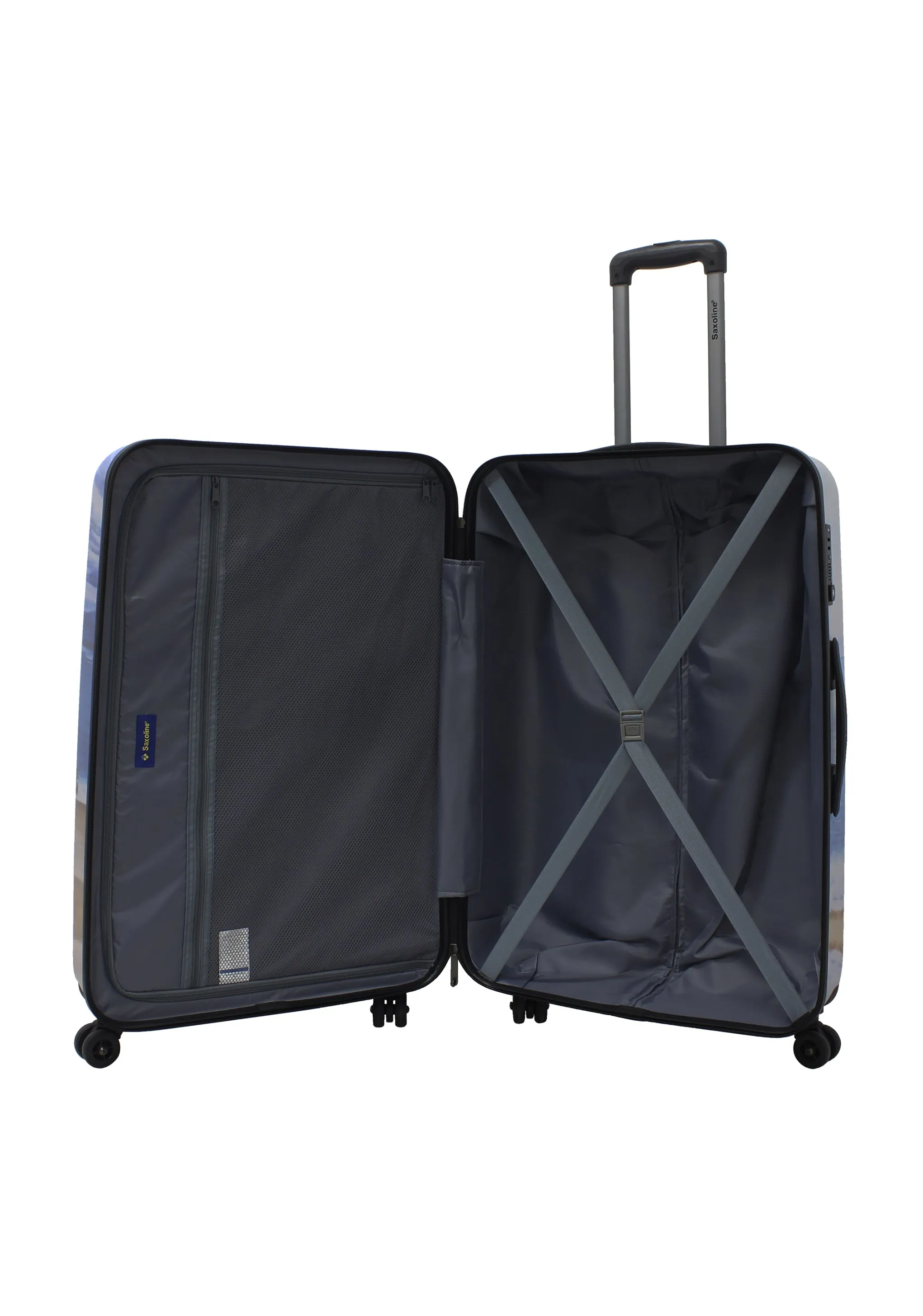 Saxoline Black Horse Hard Luggage / Trolley / Suitcase Print