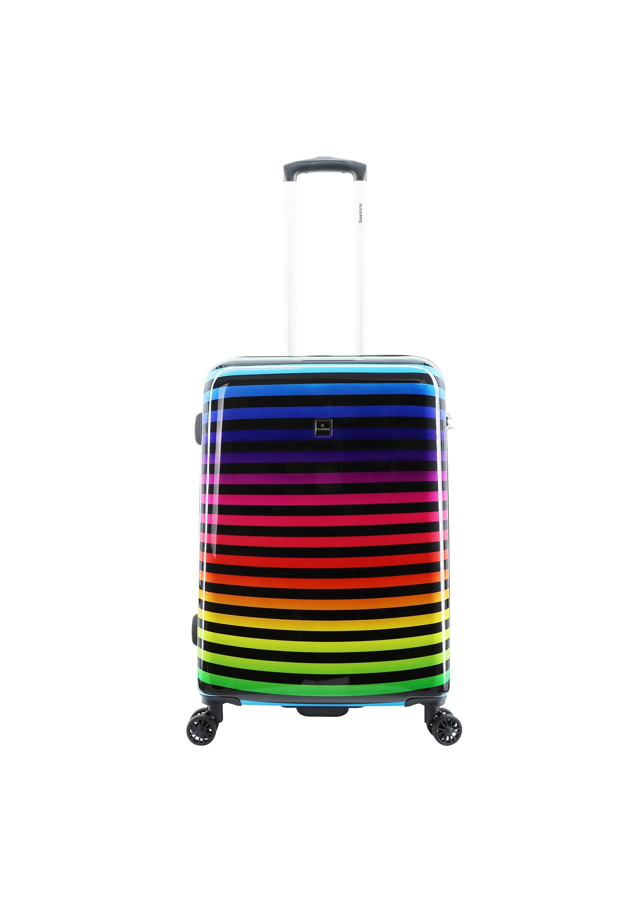 Saxoline Color Strip Hard Printed Luggage / Trolley / Suitcase