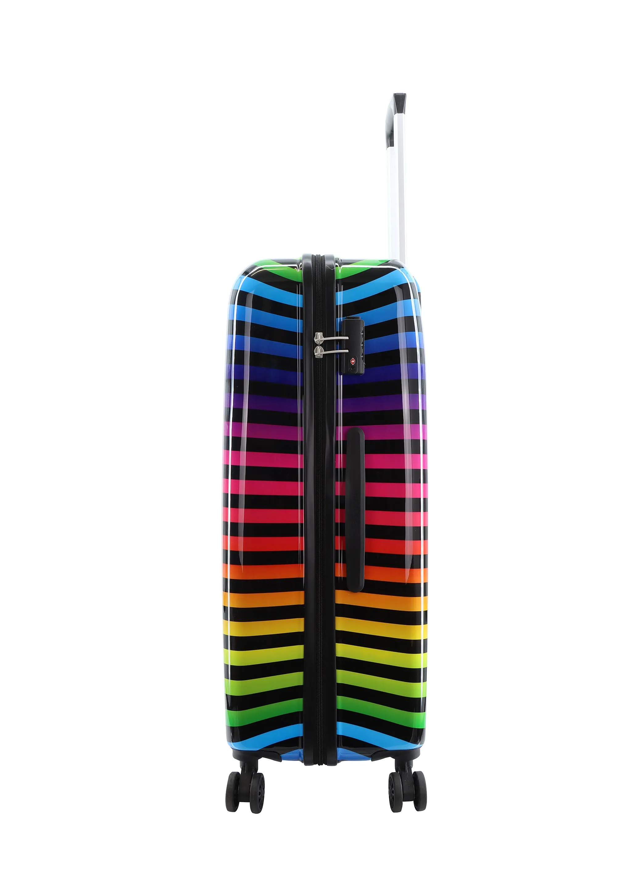 Saxoline Color Strip Hard Printed Luggage / Trolley / Suitcase