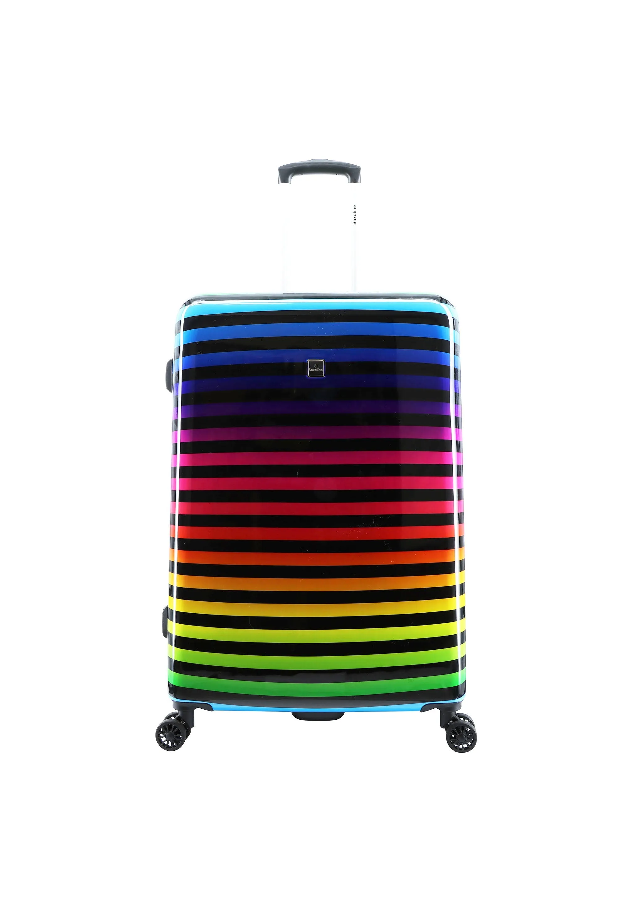 Saxoline Color Strip Hard Printed Luggage / Trolley / Suitcase