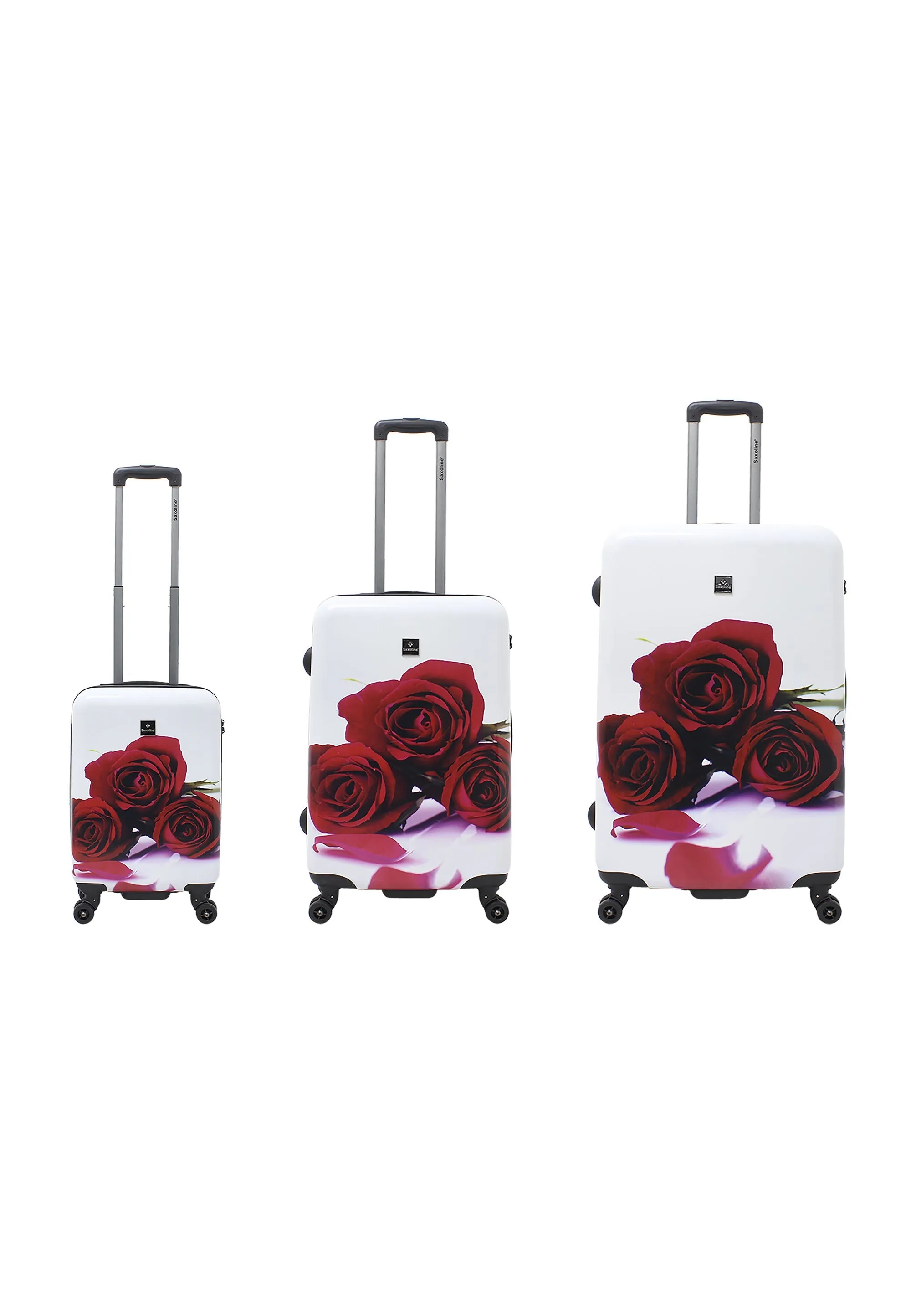 Saxoline Red Roses Hard Luggage / Trolley / Suitcase Print