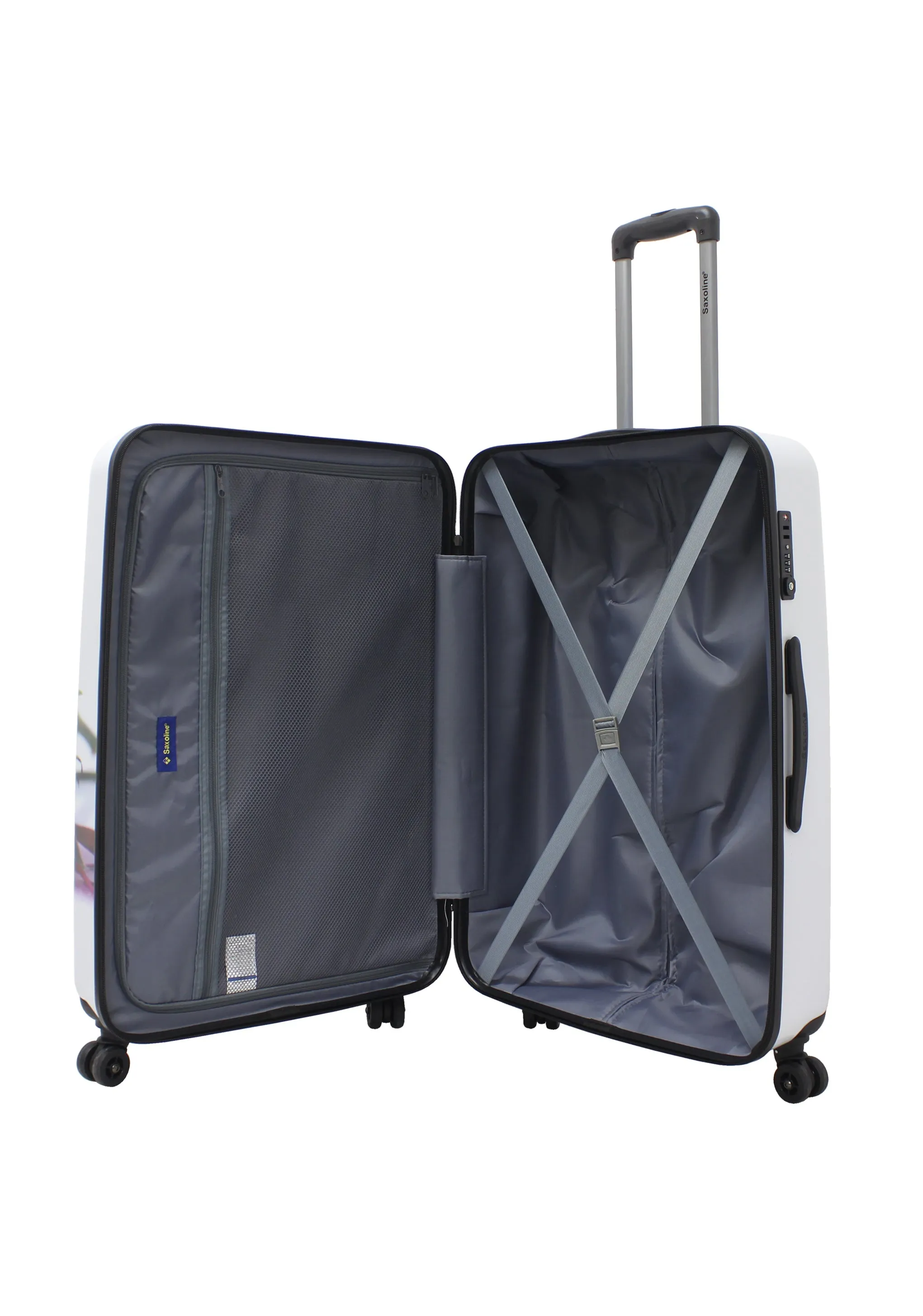 Saxoline Red Roses Hard Luggage / Trolley / Suitcase Print