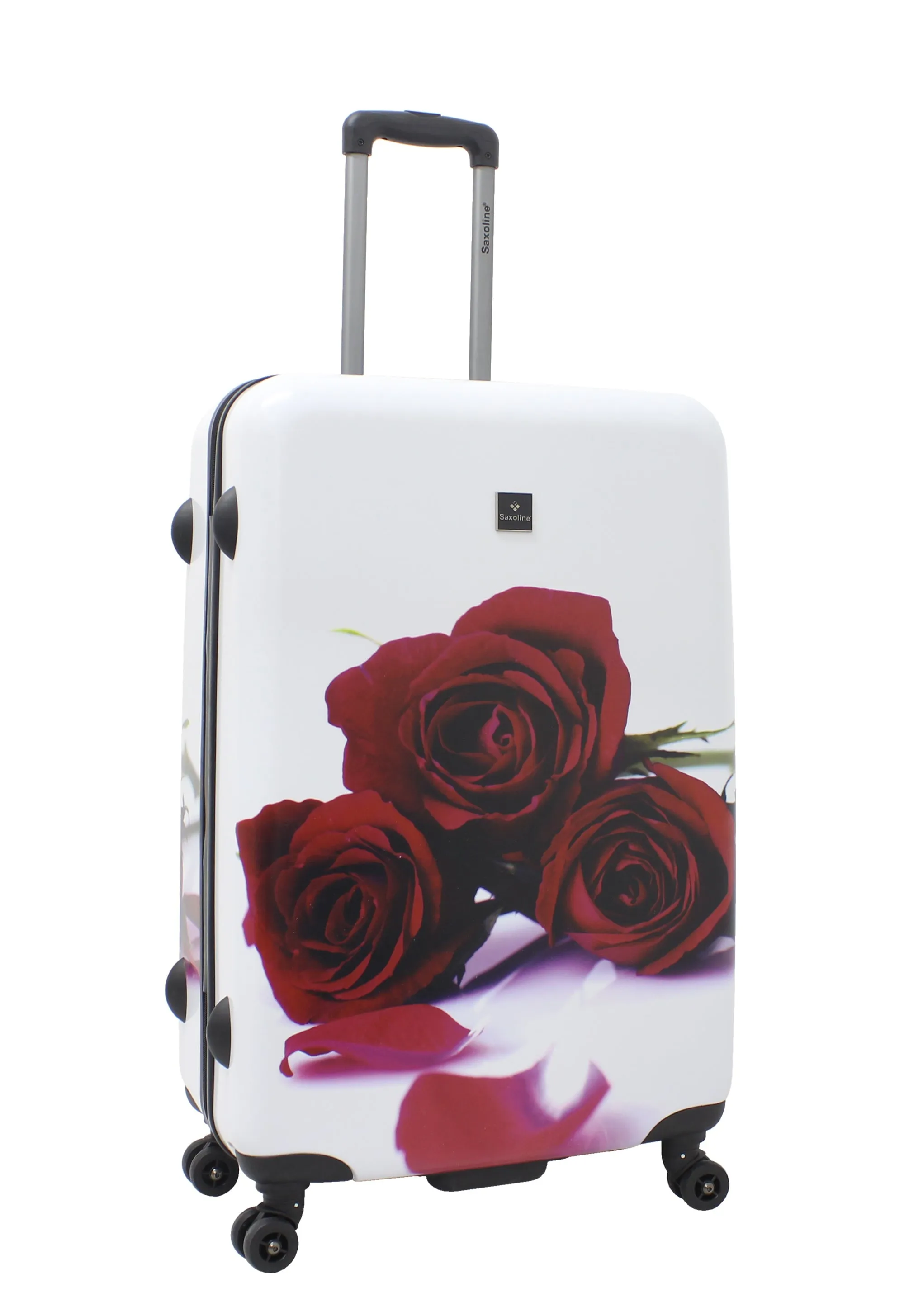 Saxoline Red Roses Hard Luggage / Trolley / Suitcase Print