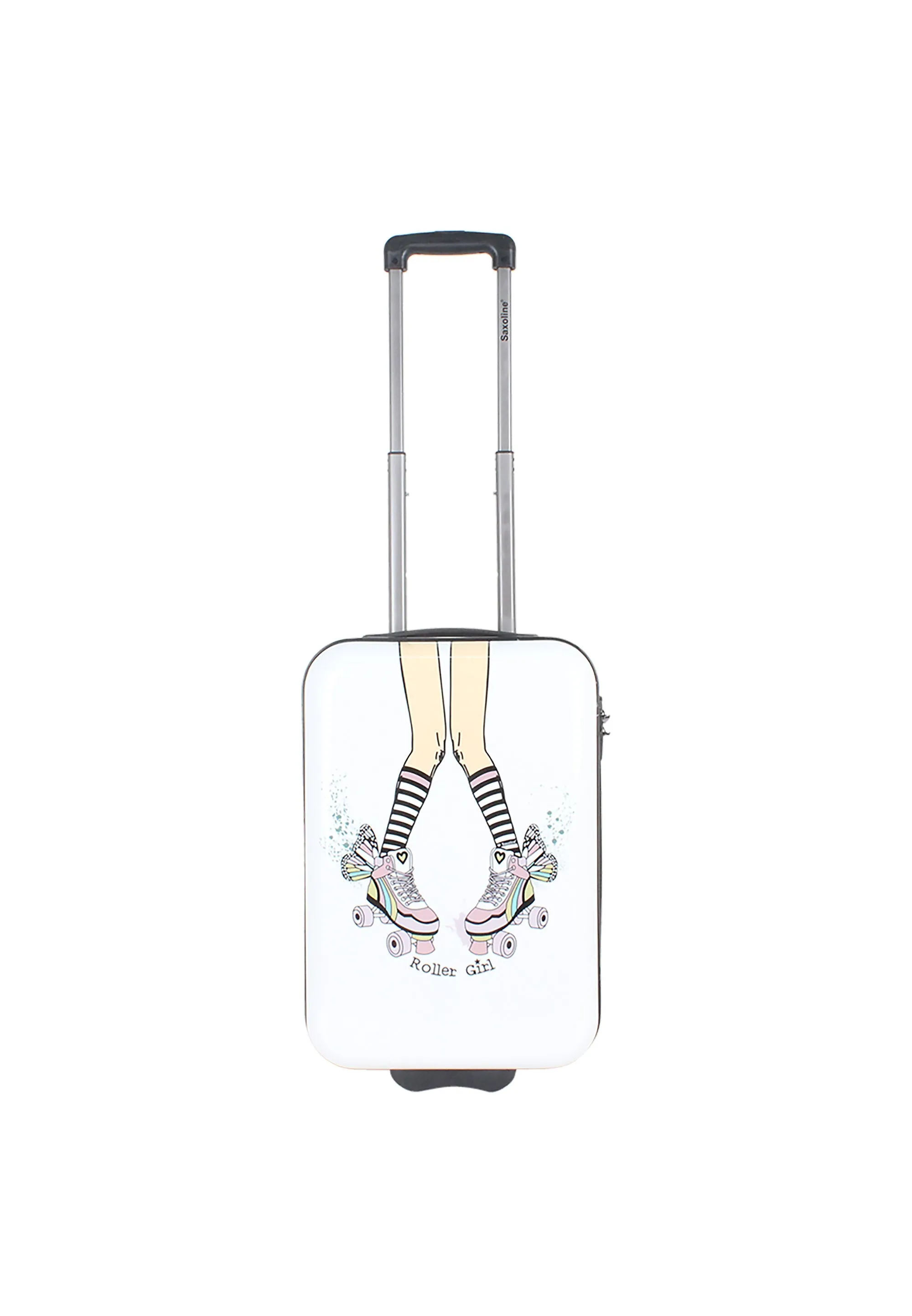 Saxoline Roller Girl Print Hard Luggage / Trolley / Suitcase