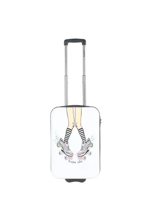 Saxoline Roller Girl Print Hard Luggage / Trolley / Suitcase