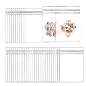Self-Sealing Jewelry Bags 100PCS PVC