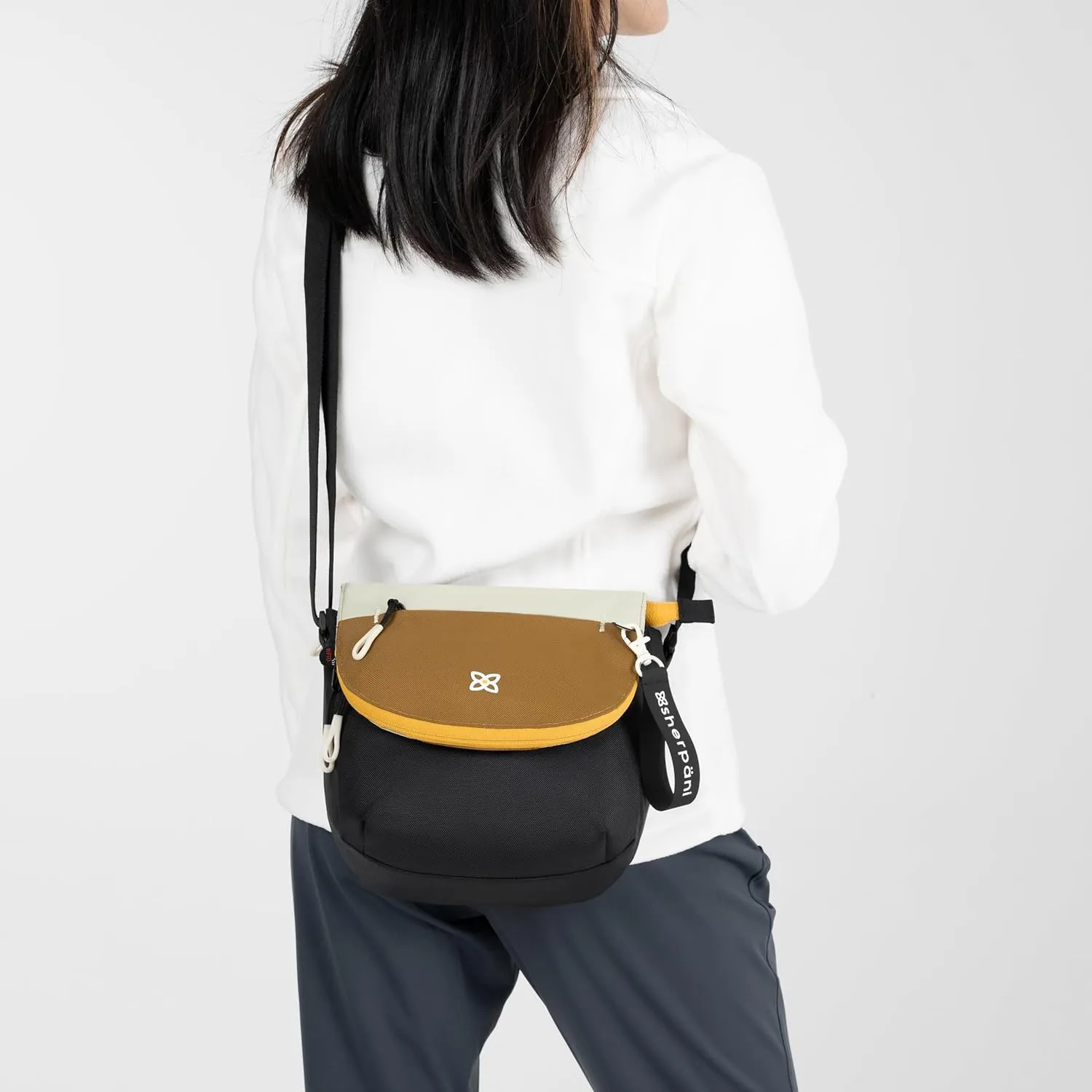 Sherpani Milli, Nylon Flap Crossbody Purse, Medium Shoulder Bag, Travel Crossbody Bags for Women, RFID Protection
