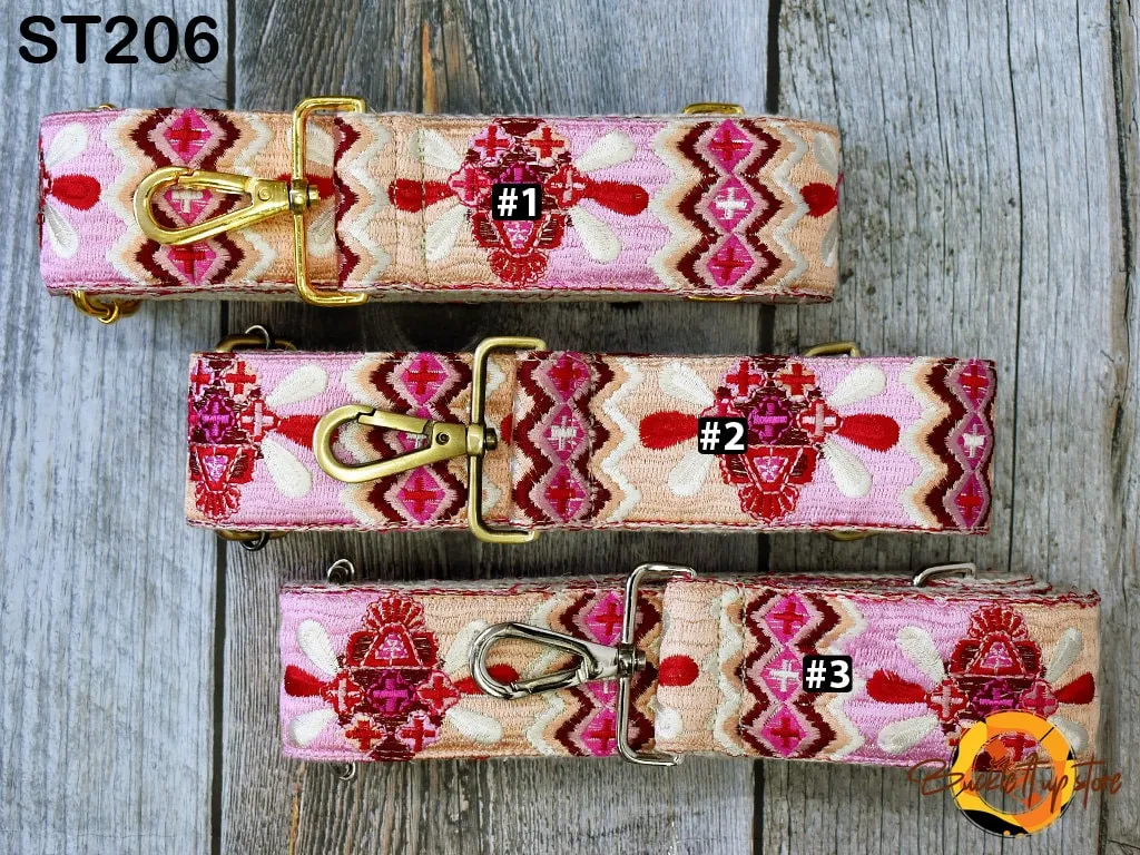 Shoulder Crossbody Straps Replacement Strap Tote Messenger Bags Strap for Purses Embroidered Boho Guitar Strap Handbag Strap Gift for Wife