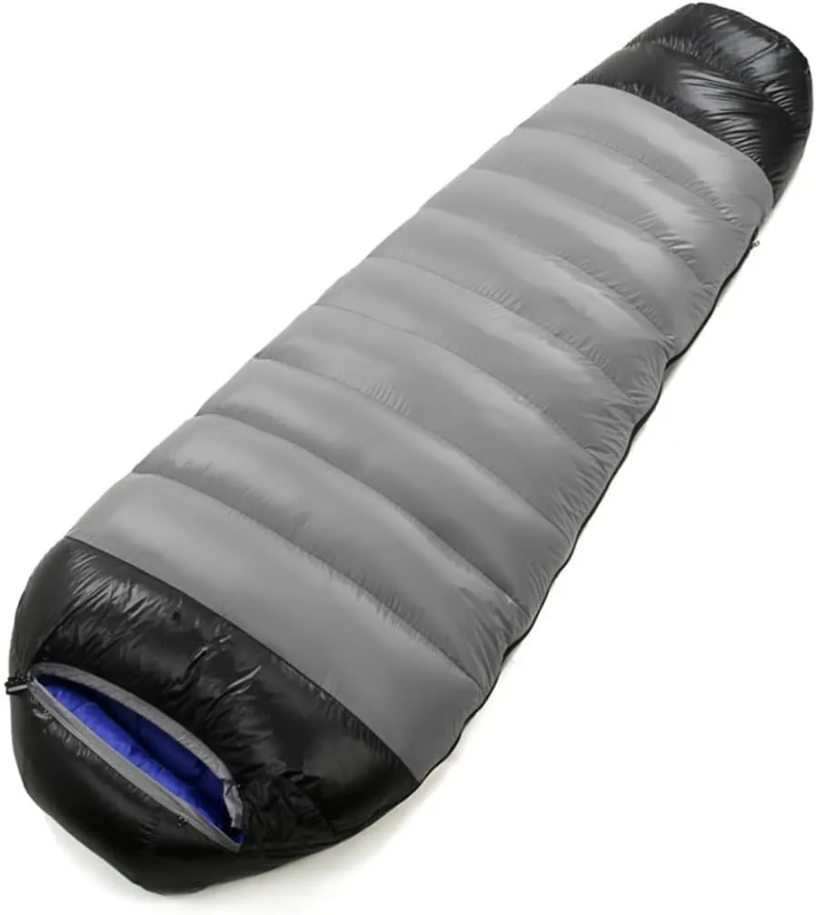 Sleeping Bag Goose Down Adult Mummy Camping Sleeping Bag New 4 Season Waterproof Travel Warm Down Sleep Bag for Outdoor Hiking
