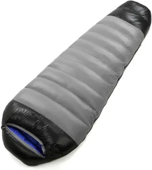 Sleeping Bag Goose Down Adult Mummy Camping Sleeping Bag New 4 Season Waterproof Travel Warm Down Sleep Bag for Outdoor Hiking