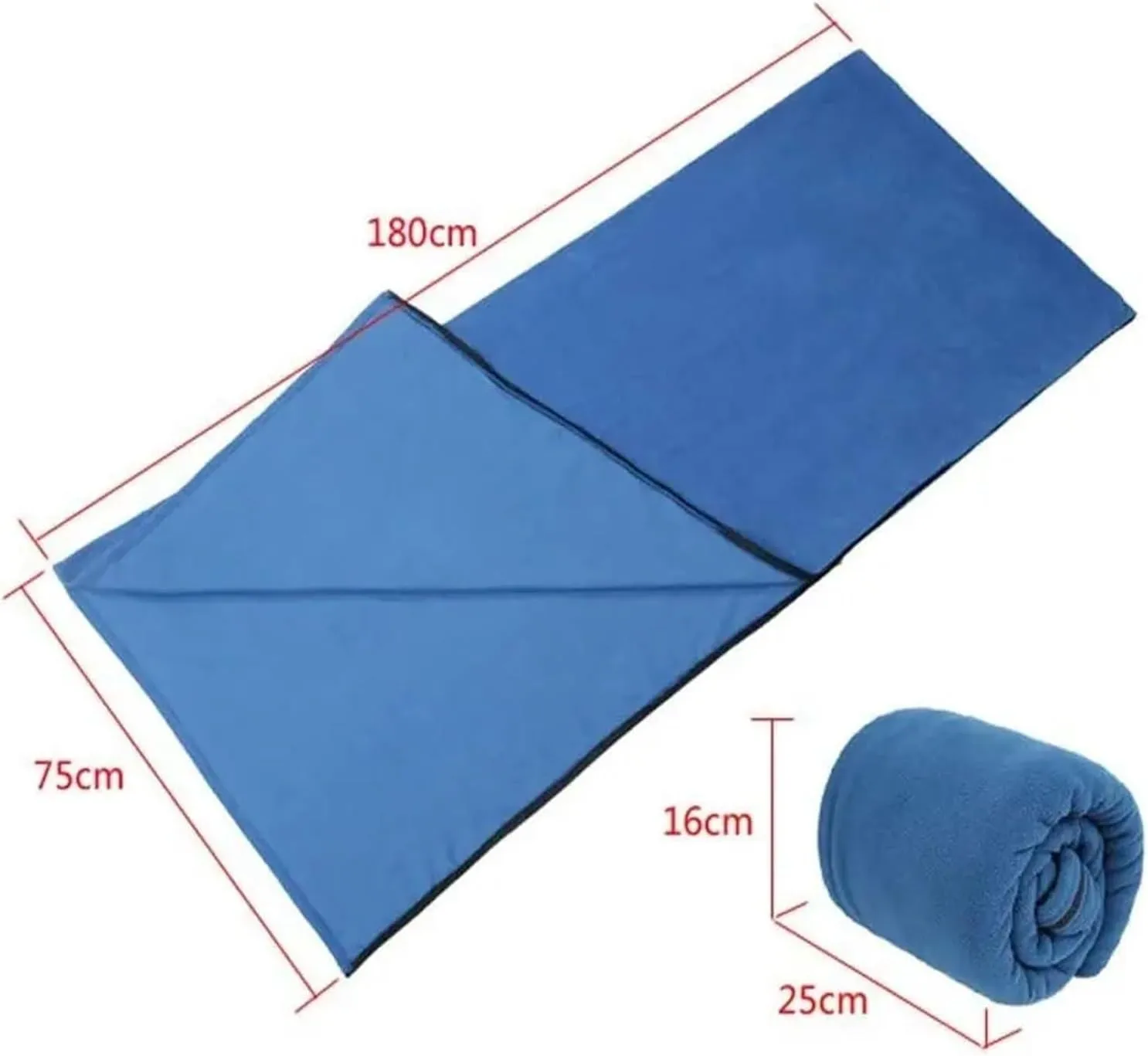 Sleeping Bag Ultra-Light Polar Fleece Sleeping Bag for Outdoor Camping Tent Bed Use,Travel Warm Sleeping Bag Liner Lightweight(Single Velvet Grey)